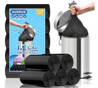 XUXRUS Bolsas de Basura 5 L Negras (40×45 cm) - 120 Bolsa Basura Pequeña Resistente, Antifugas, Antidesgarro y Sin Olor para Cocina, Baño y Oficina