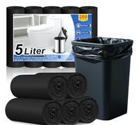 XUXRUS Bolsas de basura pequeñas de 5 l, adecuadas para cuarto de baño, oficina, 200 unidades