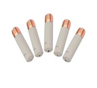 xuyuyan Puntas de contacto de soldadura MB 15AK, nuevo recubrimiento protector, punta for boquilla de Gas M6 de 25mm, 0,8mm-1,2mm, piezas de herramientas de soldadura MIG Torche(1.2MM,10PCS)