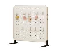 XUZAOJUN Tablero Perforado Vertical con Patas De Apoyo,Conjunto De Componentes,Organizador De Estantería De Escritorio Blanco For Casa,Oficina,Dormitorio,Mesa De Juego(15.7x15.7in)