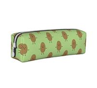 XUZHANG Patrón de Patatas de jardín, Estuche para lápices Estuche para lápices Estuche para lápices de Cuero portátil con Estuche para cosméticos con Cremallera