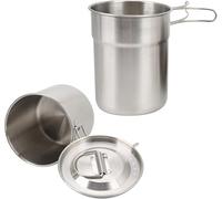 Xuzhouzhou Taza plegable para camping, 2 tazas de acero inoxidable plegables al aire libre, utensilios de cocina para campamento