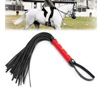 XUZOPIM 1 Pieza Nergo Fusta Caballo Latigo Cuerode Cuero Artificial Suave Training Riding Crop Para Disfraces Para Diario Deportes Ecuestres Al Aire Libre
