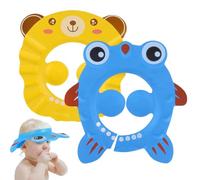 XUZOPIM 2 Piezas Gorro De Ducha De Bebé Para, Gorro Ducha Niños, Visera Baño Niños, Suave Ajustable Con Protección Para Los Oídos Gorro De Ducha，Evita Que Los Ojos Se Llenen De Agua Y Champú Protege