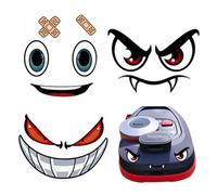 XUZOPIM 3 Pegatinas De Ojos Para Robot Cortacésped, Autoadhesivo, Resistente A La Intemperie, Para Aspiradora, Coche, Decoración Para Cubos De Basura
