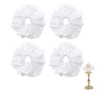 XUZOPIM 4 Piezas Protección Contra Goteo Gotas Para Velas De Comunión Velas Protección Antigoteo Tul Para Velas Bautizo, Comuniones, Bodas, Cumpleaños Para Velas De 3-5 Cm De Diámetro