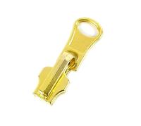 XUZWMAGZJ Deslizadores de Cremallera giratorios de Doble Cara, 5 uds., 3#5#8#, for Nailon, Metal, Resina, Cabeza con Cremallera, Chaqueta DIY, Accesorios de Costura de Ropa(LightGoldMetalNo8)