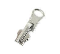 XUZWMAGZJ Deslizadores de Cremallera giratorios de Doble Cara, 5 uds., 3#5#8#, for Nailon, Metal, Resina, Cabeza con Cremallera, Chaqueta DIY, Accesorios de Costura de Ropa(SilverMetalNo5)