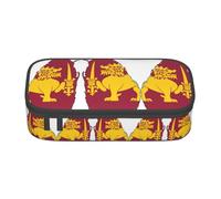 XVBCDFG Estuche para lápices con diseño de mapa de la bandera de Sri Lanka, estuche para lápices de artistas, rotuladores, gran capacidad, perfecto para el trabajo y viajes, Como se muestra en la
