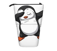 XVBCDFG Estuche para lápices con diseño de pingüino impreso, bolsa telescópica, bolsa de pie, soporte para lápices, bolsa de maquillaje, organizador de cosméticos, caja unisex, ver imagen, Talla