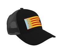 XVBCDFG Gorra de béisbol de la bandera de la Tierra de Valencia (cola de golondrina), transpirable, con ala curvada, gorra de malla para el sol