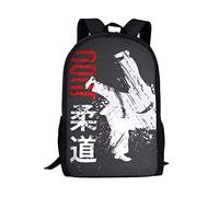 XVBCDFG Mochila para escuela primaria, niños y niñas, mochila escolar impresa, bolsa de libros de vuelta a la escuela como regalo, Judo, Talla única