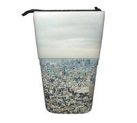 XVBCDFG Tokyo - Estuche para lápices con vista de pájaro duradero, bolsa de viaje para cosméticos, bolsa de almacenamiento para el trabajo y la oficina, ver imagen, Talla única, Mochila escolar