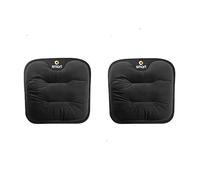 XVBFSC 2 Piezas Cojín de Asiento de Coche para Smart EQ fortwo Cabrio (A453) 2018 2019, Antideslizantes Suave Funda Asiento Delantero para Coche Oficina Hogar,Black