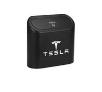 XVBFSC Bote de Basura para Coche Pequeño para Tesla Model Y 2020-2023, Portátil Caja de Almacenamiento para Coche Accesorios Coche Interior