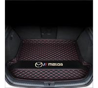 XVBFSC Coche Alfombrillas Maletero para Mazda 3 2020-2024 Hatchback, Tronco Bandeja Protectora Mat Estera Maletero Coch Accesorios Interiores,Black Red