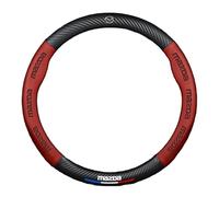 XVBFSC Funda de Volante para Mazda CX-30 2019-2024, Antideslizante y Ajuste Seguro Protector de Volante para Todo Tiempo Accesorio Coche,Red