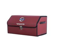 XVBFSC Organizador de Maletero Coche para Volvo V40 Cross Country 2015-2016, Bolsa de Almacenamiento Impermeable Ajustable para SUV Familiar Viajes O Camping,Wine Red-M