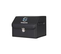 XVBFSC Organizador de Maletero Coche para Volvo V40 V50 V60 V70 V90 Cross Country Rdesign, Bolsa de Almacenamiento Impermeable Ajustable para SUV Familiar Viajes O Camping,Black-S