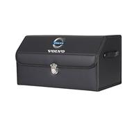 XVBFSC Organizador de Maletero Coche para Volvo V90 Cross Country 2018, Bolsa de Almacenamiento Impermeable Ajustable para SUV Familiar Viajes O Camping,Black-M