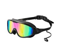 XVDRFSD Gafas Natacion Hombre Gafas de natación galvanizadas for Adultos, protección, Impermeables, de Alta definición, con Montura Grande, for Mujeres y Hombres.(Plating Pink)