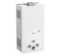 Xverycan Calentador de Agua Butano 12 LPM, 24 KW Termo de Gas GLP, Arranca con Solo 0,25 Bar de Baja Presión, Doble Encendido, Modo Estacional para Ahorrar Gas, para Hogar y Exterior