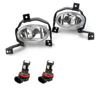 XVGUOYAN Conjunto faros antiniebla Para CRV Para CR-V RE1 RE2 RE4 2010 2011 Luces Antiniebla LED Faros Antiniebla Halógenos Lente Transparente Conjunto Coche(Led fog)