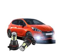 XVGUOYAN Conjunto faros antiniebla Para Peugeot 208 2012 2013 2014 2015 2016 2017 2018 2019 2504 PSX24W 12276 LED Faro Antiniebla Delantero Bombilla Luz Coche