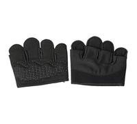 XVHOAB 1 Pair Workout Gloves, Non-Slip Silicone Sweat-Absorbing Breathable Four Finger Weight Lifting Gloves for Women and MenWorkout