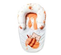 XVHOAB 1PC Baby Tummy Time Pillow & Seated Support, Soft Cute Tummy Time Play Mat Developmental Playmat for 0-6 Months Toddler Orange