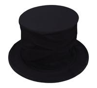 XVHOAB Black Top Hat, 6 Inch Tall Magician Hat with Secret Compartment Magician Costume Accessory for Kids Adults Dress up Party Birthday SuppliesTop
