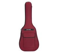 XVHOAB Bolsa de Guitarra para 40/41 Pulgadas 600D Oxford Pain Gigable Gig Gig Bag Insterme de la Mochila Suave y Suave con la Trampa de Hombro Mango de Gran Capacidad roja Oscura