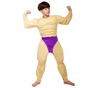 XVHOAB Disfraz de Traje Muscular de 1pc, Traje de músculo de rol Divertido, Mono de Cosplay para Adultos para Halloween, Carnival and Party, Props de Cosplay, 180 cm