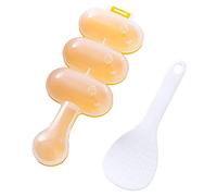 XVHOAB Molde de arroz Bola de arroz Kit de herramientas antiadherente de sushi Kit Diy Lunch Shakers para niños 2 PCS