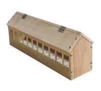 XVHOAB Pigeon Feeder Trough, Wooden Spill Proof No Mess Bird Feeder Bowl, Chicken Feeding Station for Ducklings Pigeons Poultry BirdsPigeon