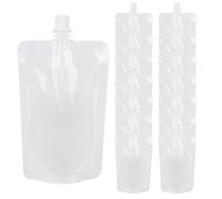 XVHOAB Travel Pouches for Toiletries 15Pcs 30ml Clear Empty Travel Size Containers Refillable Leak-Proof Liquid Pouches for Shampoo, Lotion, Shower Gel