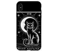 XVII The Moon Carta Tarot Gato Luna Místico Astrología Carcasa para iPhone XS Max