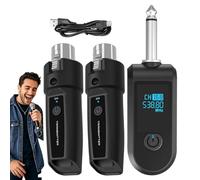 Xvilmaun Adaptador Inalámbrico para Micrófono,Adaptador para Micrófono Dinámico | Transmisor Receptor Inalámbrico Portátil para Mezclador de Audio Guitarra Grabación de Videos Karaoke Entusiastas de