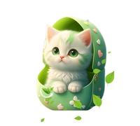 Xvilmaun Ambientador de coche con diseño de animales, clip de ventilación para ambientador de gato,Lindo ambientador para coche | Difusor de aromaterapia ambientador con olor a mar para la mayoría de