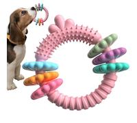 Xvilmaun Anillos masticables para perros, anillos para masticar para cachorros - Juguete indestructible para perros, mordedor para cachorros de goma para razas medianas y grandes, masticadores