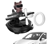 Xvilmaun Aromaterapia giratoria para coche, ambientador de aire de coche, difusor de aromaterapia solar para coche, divertido y hermoso cuadro herramienta de decoración de interiores para SUV, sedán y