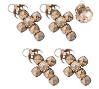 Xvilmaun Collar de bola masónica de 4 piezas, colgante de transformadora masónica, dije de orbe masónico, de mochila de cruz de transformación de, regalo divertido de amistad