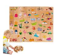 Xvilmaun Juego de Infantil,Divertido Interactivo y Coleccionable - de Madera para Emparejar Números,para Niños y Niñas Desde 3 Años, Casa, Viaje, Escuelas, Jardín Infantil, Cumpleaños, Navidad