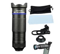 Xvilmaun Monocular De Alta Definición - Telescopio Monocular para Observación Estelar | Lente Zoom Súper con Clip para Móvil para Camping, Senderismo y Pesca