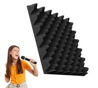 Xvilmaun Paneles Acústicos | Paneles de Espuma Acústica Reducción de Ruido - Almohadillas Adhesivas Resistentes al Fuego en Forma de Cuña para Cancelación de Ruido y Accesorios de Estudios Musicales