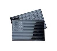Xvilmaun Pegatinas de Metal para Coche con Bandera Estadounidense, Pegatinas para el Coche con Bandera de Estados Unidos | 2 Piezas de Pegatinas patrióticas | Pegatina de Bandera de Coche ahuecada