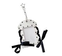 Xvilmaun Portatarjetas de identificación, con diseño de de estrella, para etiqueta de equipaje, soporte para con cordón, para baño, trabajo, enfermera, profesor, coche, crucero