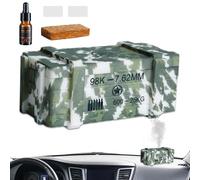 Xvilmaun terapia para difusor de aire para automóvil, difusor de para automóvil | Perfume de terapia para coche | Difusor de terapia con luz LED, humidificador para vehículos, seguro con cinta de