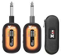 Xvive Sistema de guitarra inalámbrico A58 de 5,8 GHz con transmisor y receptor para pastillas activas y pasivas (Sunburst)