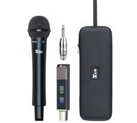Xvive Sistema de micrófono inalámbrico de mano M5, micrófono inalámbrico de 5.8 GHz, audio claro de 24 bits/48 kHz, baja latencia, batería recargable de 10 horas, rango de 100 pies, para karaoke